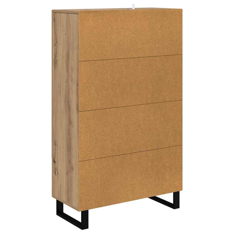 vidaXL Magasfiú fiókkal Artisan tölgy 69,5x31x115 cm