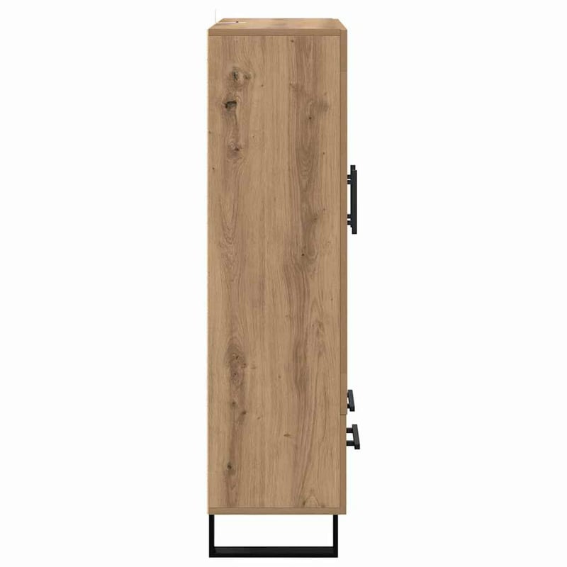 vidaXL Magasfiú fiókkal Artisan tölgy 69,5x31x115 cm