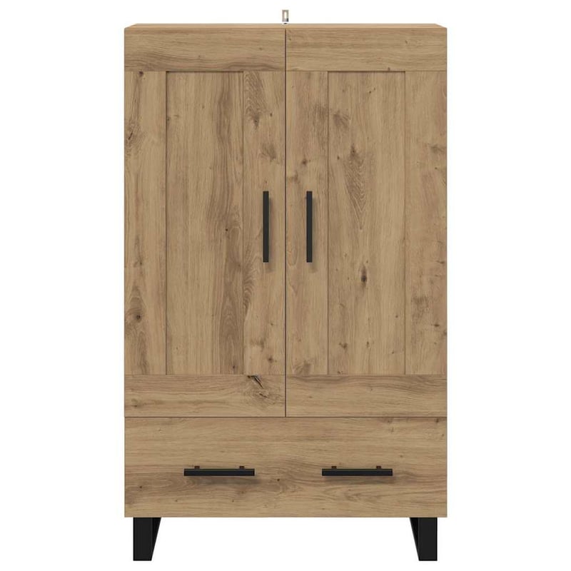 vidaXL Magasfiú fiókkal Artisan tölgy 69,5x31x115 cm