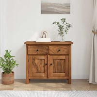 vidaXL mahagóni fa komód 75x30x65 cm tömör fából 3