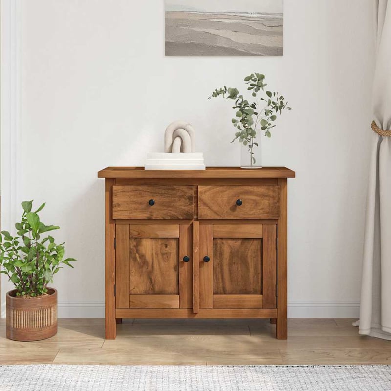 vidaXL mahagóni fa komód 75x30x65 cm tömör fából
