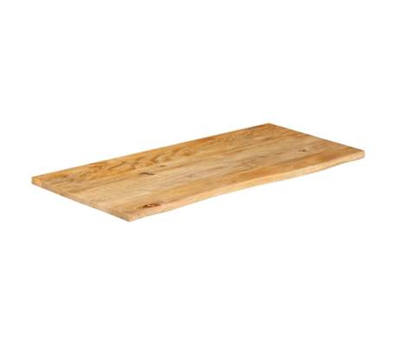 vidaXL mangófa asztallap 120x60 cm természetes élű tömör fa