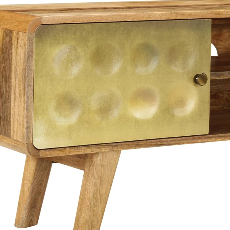vidaXL mangófa TV-szekrény 120x30x45 cm tömör fa bútor
