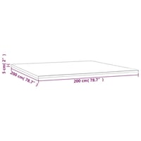 vidaXL matractakaró 200x200x5 cm vízhatlan védelem 7