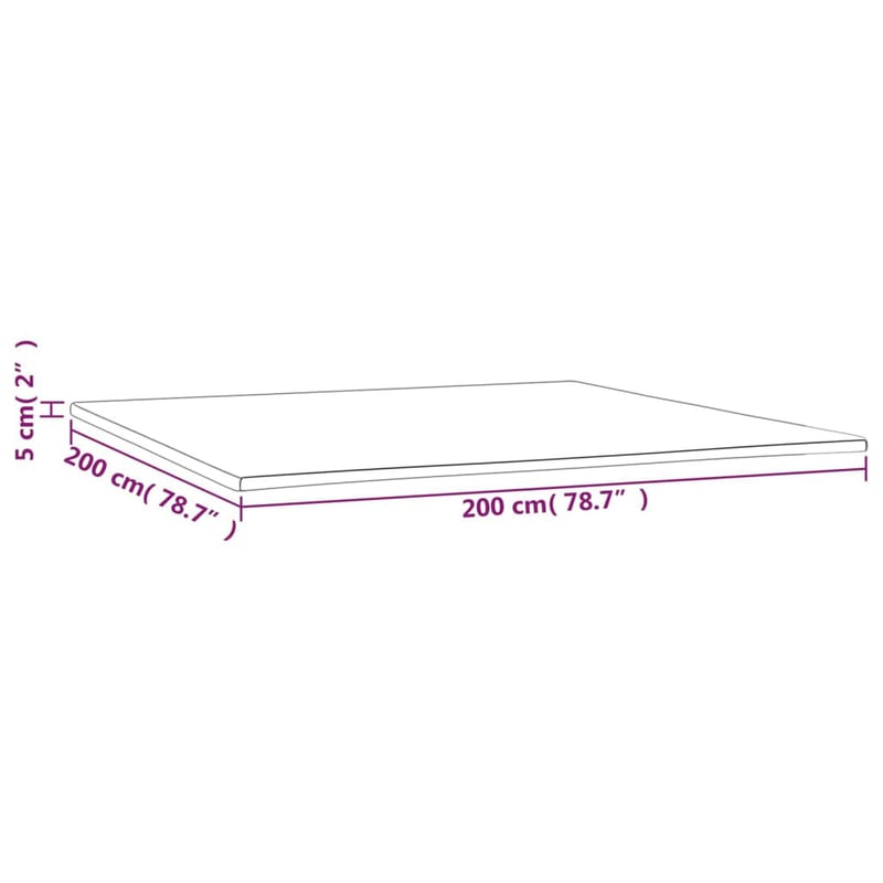 vidaXL matractakaró 200x200x5 cm vízhatlan védelem