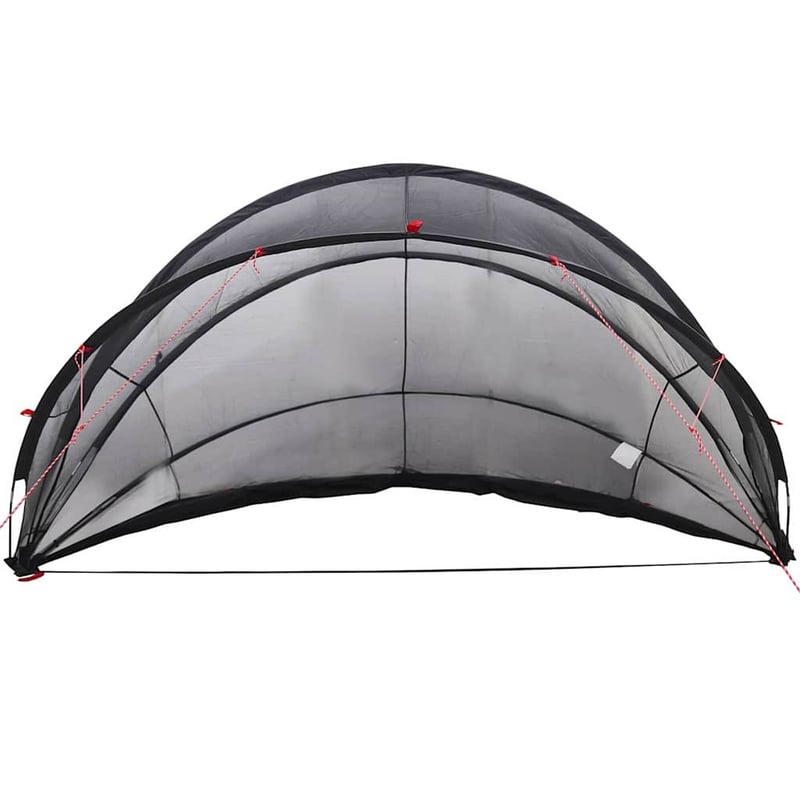 vidaXL Medence kupola fekete 405x405x192 cm
