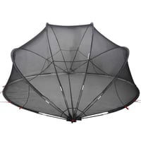 vidaXL Medence kupola fekete 405x405x192 cm 9