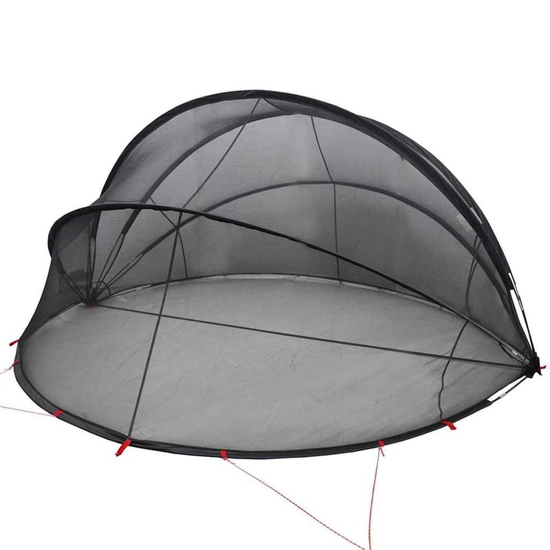 vidaXL Medence kupola fekete 405x405x192 cm