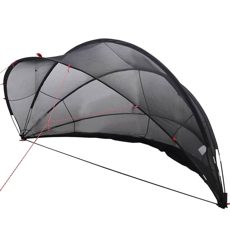 vidaXL Medence kupola fekete 405x405x192 cm