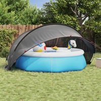 vidaXL Medence kupola fekete 405x405x192 cm 2