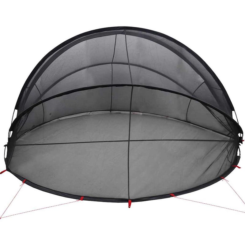 vidaXL Medence kupola fekete 405x405x192 cm
