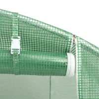 vidaXL melegház 13,5 m² 450x300x200 cm üvegház 7