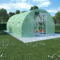vidaXL melegház 13,5 m² 450x300x200 cm üvegház 2