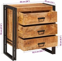 vidaXL Modern Étkezőszobai Tárolószekrény - Téglalap Alakú Komód 2