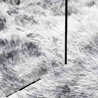 Covor shaggy vidaXL NAVARRA gri argintiu 160x160 cm 7