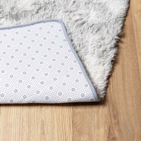 Covor shaggy vidaXL NAVARRA gri argintiu 160x160 cm 6