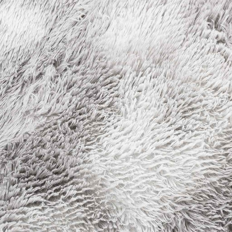 Covor shaggy vidaXL NAVARRA gri argintiu 160x160 cm