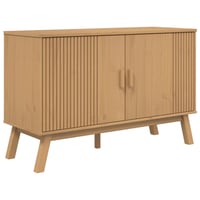vidaXL OLDEN barna tömör fenyőfa tálalószekrény 114x43x73,5cm 1