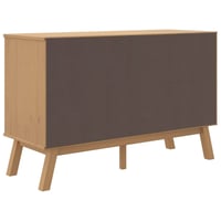 vidaXL OLDEN barna tömör fenyőfa tálalószekrény 114x43x73,5cm 10