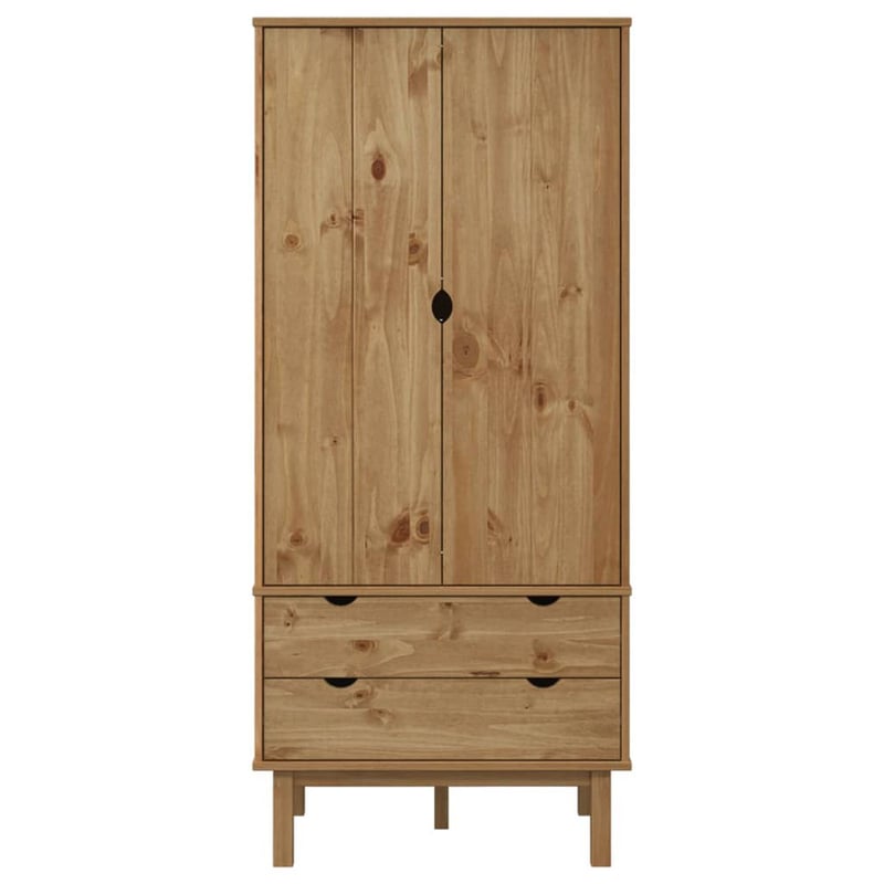 vidaXL OTTA tömör fenyőfa gardrób 76,5x53x172 cm