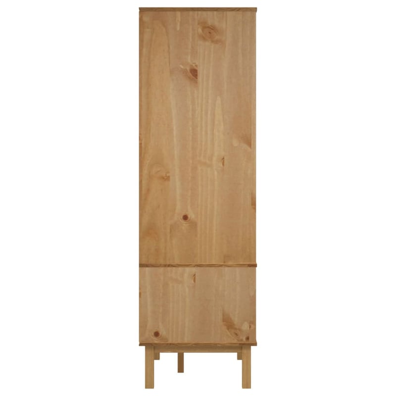 vidaXL OTTA tömör fenyőfa gardrób 76,5x53x172 cm