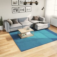 vidaXL OVIEDO türkiz rövid szálú szőnyeg 240x240 cm 2
