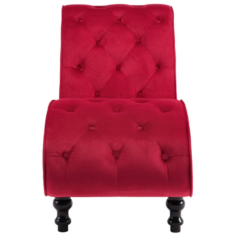 vidaXL piros bársony kanapé modern nappalihoz