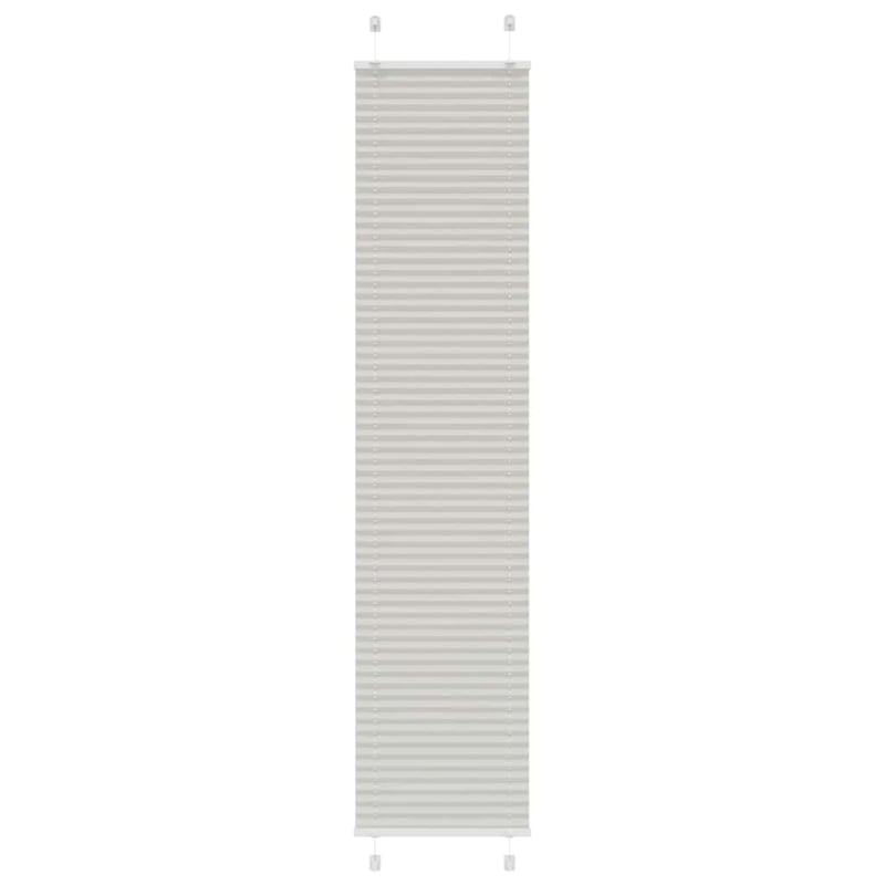 vidaXL pliszírozott redőny világosszürke 45x200 cm
