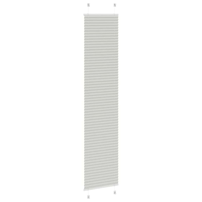 vidaXL pliszírozott redőny világosszürke 45x200 cm