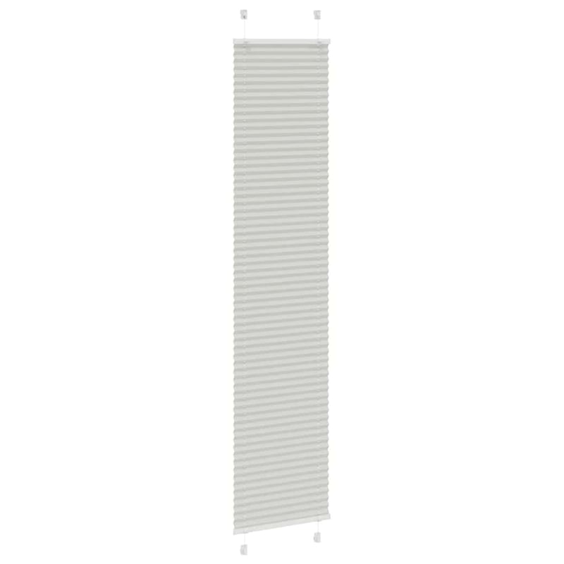 vidaXL pliszírozott redőny világosszürke 45x200 cm