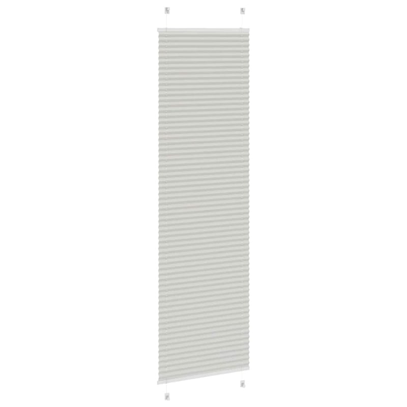 vidaXL pliszírozott redőny világosszürke 65x200 cm