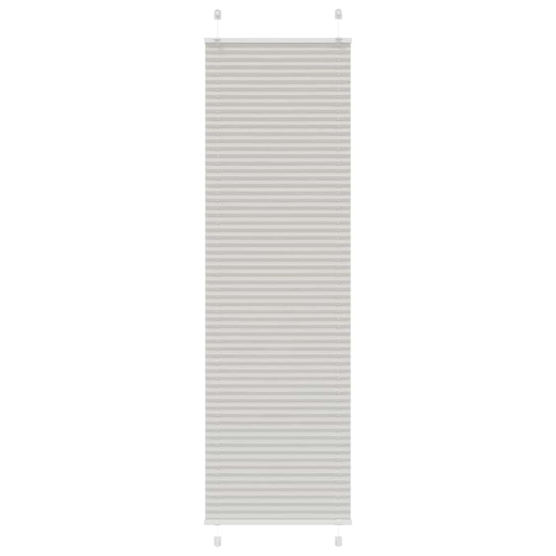 vidaXL pliszírozott redőny világosszürke 65x200 cm