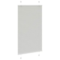 vidaXL pliszírozott redőny világosszürke 70x100 cm 3