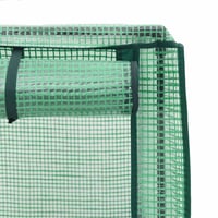 vidaXL Rattan Hatású Magaságyás Üvegháztakaróval 160x40x138cm 7