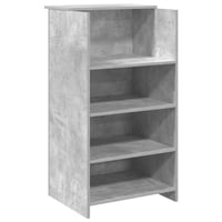 vidaXL recepciós pult betonszürke 55x50x103,5 cm szerelt 1