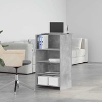 vidaXL recepciós pult betonszürke 55x50x103,5 cm szerelt 4