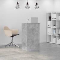 vidaXL recepciós pult betonszürke 55x50x103,5 cm szerelt 3
