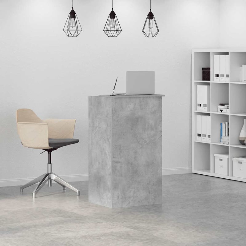 vidaXL recepciós pult betonszürke 55x50x103,5 cm szerelt