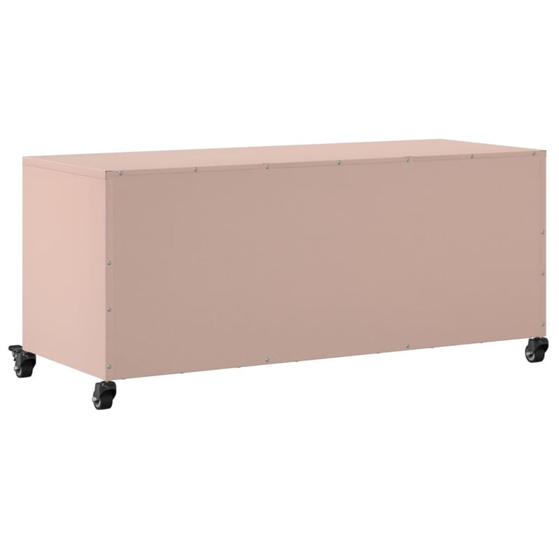 vidaXL Rózsaszín Acél TV-szekrény 100,5x39x43,5 cm