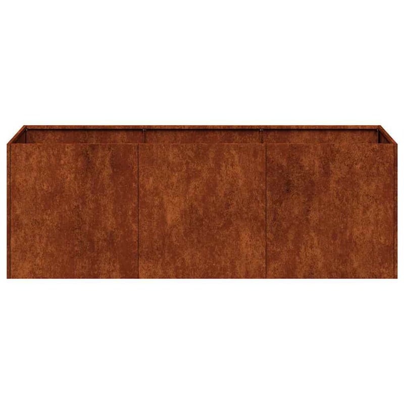 vidaXL rozsdamentes acél növénytartó 120x40x40 cm időjárásálló
