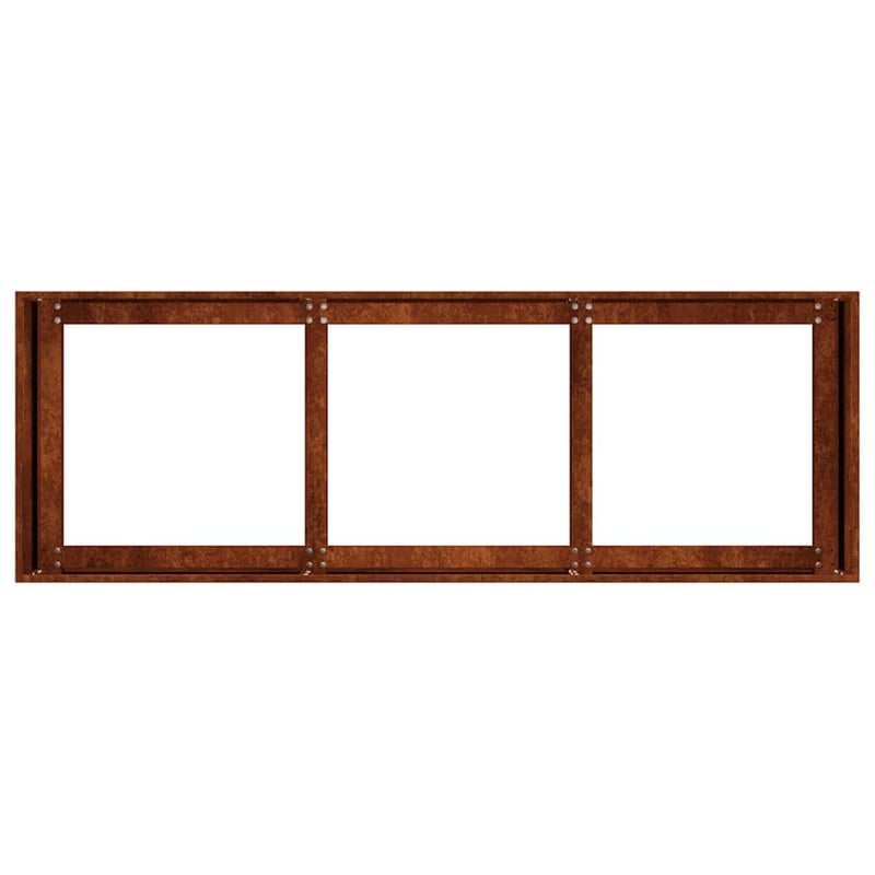 vidaXL rozsdamentes acél növénytartó 120x40x40 cm időjárásálló