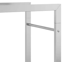 vidaXL rozsdamentes acél tűzifatárolóhoz 80x28x86 cm 9