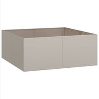 vidaXL rozsdamentes ültető 100x100x40 cm időjárásálló acél 5
