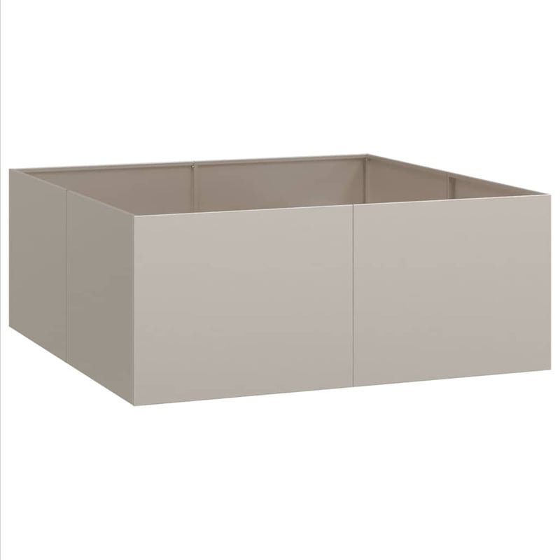 vidaXL rozsdamentes ültető 100x100x40 cm időjárásálló acél
