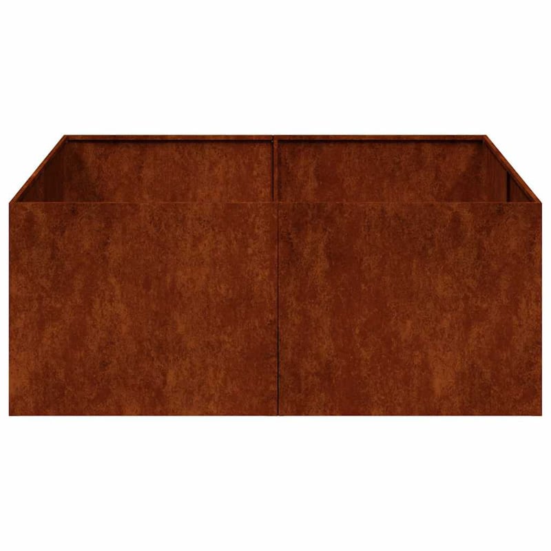 vidaXL rozsdamentes ültető 100x100x40 cm időjárásálló acél