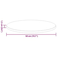 vidaXL Sonoma tölgy asztallap kerek 50 cm átmérő 9