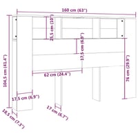 vidaXL Sonoma-tölgy áthidaló szekrény 160x104,5 cm 6