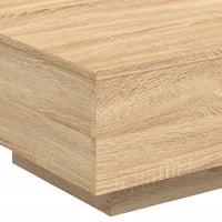 vidaXL Sonoma tölgy dohányzóasztal LED világítással 55x55x31cm 10