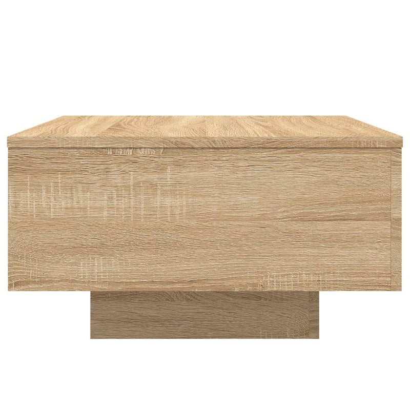vidaXL Sonoma tölgy dohányzóasztal LED világítással 55x55x31cm