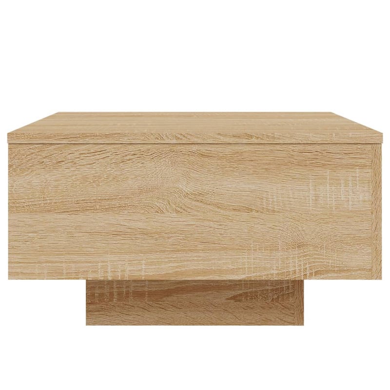 vidaXL Sonoma tölgy dohányzóasztal LED világítással 55x55x31cm